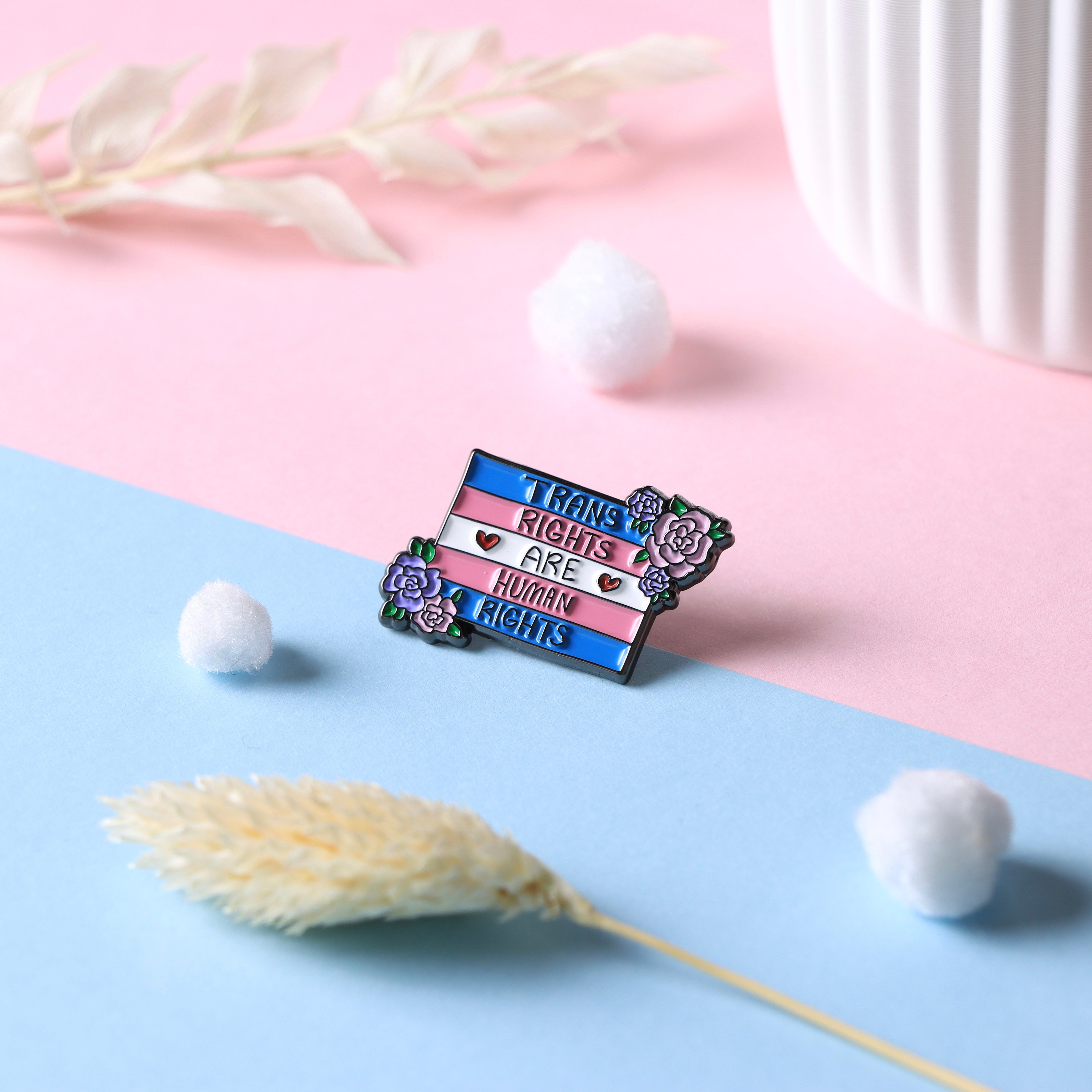 "Trans rights are human rights" Pin