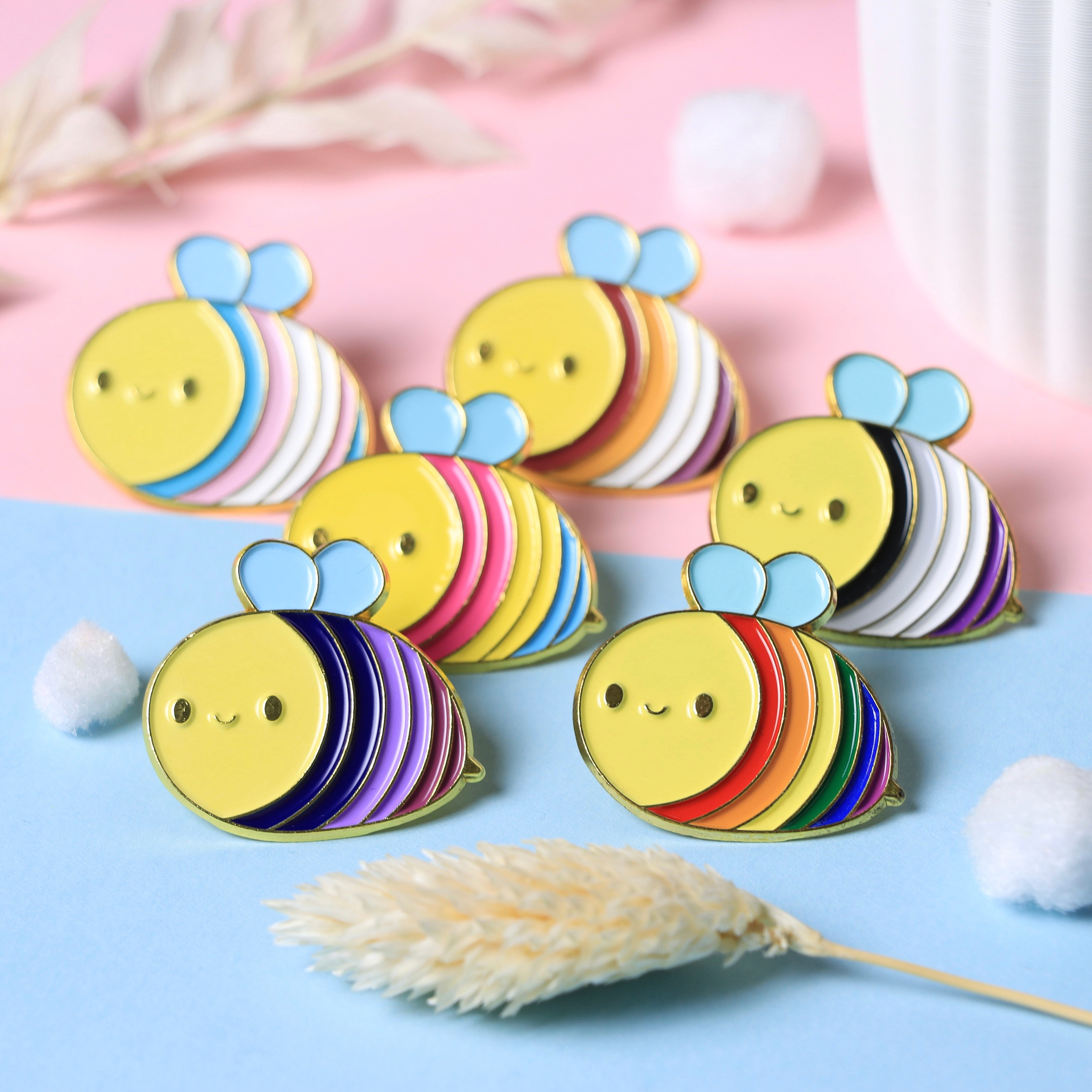 Regenbogen Bienen Pin-Kollektion