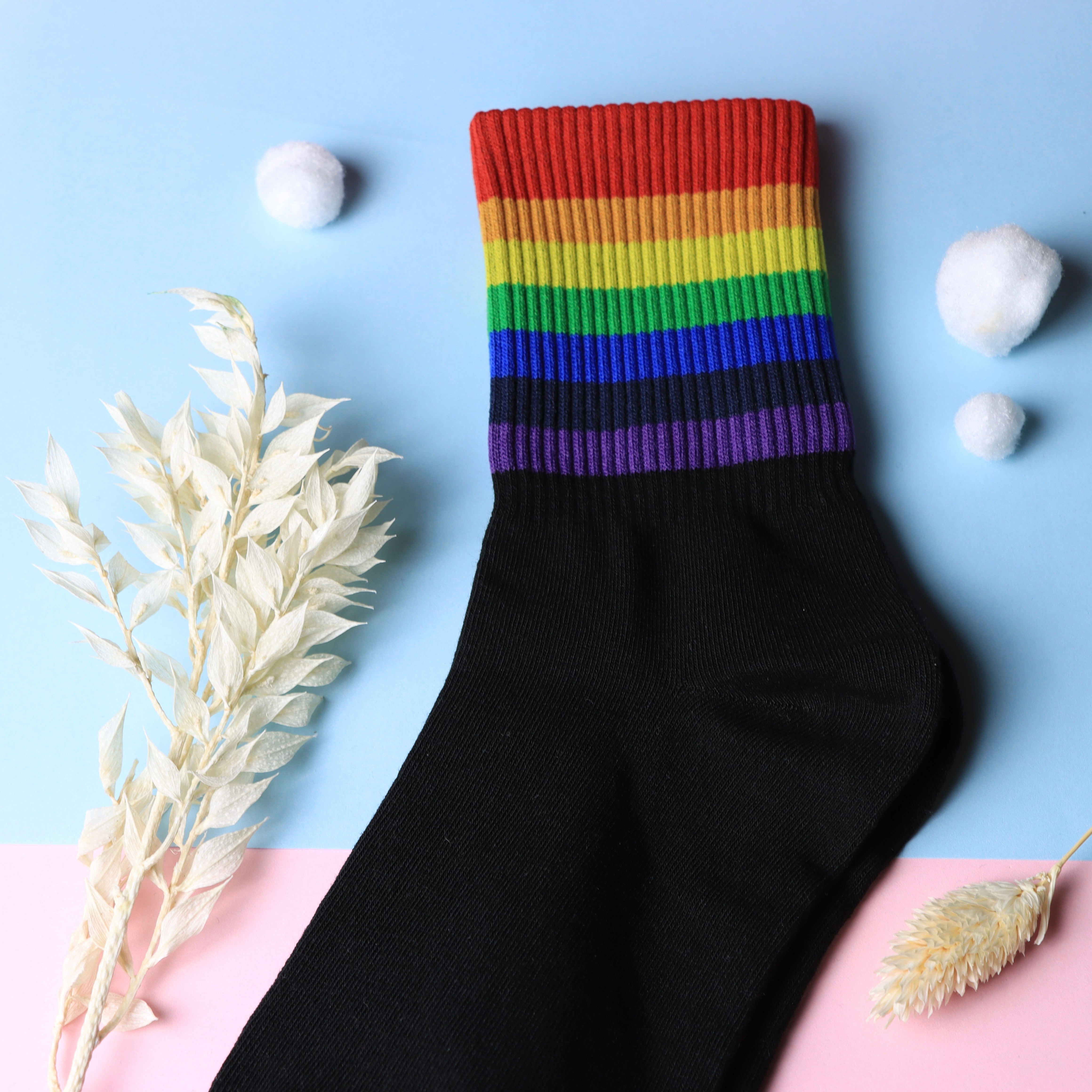 gestreifte Pride Socken